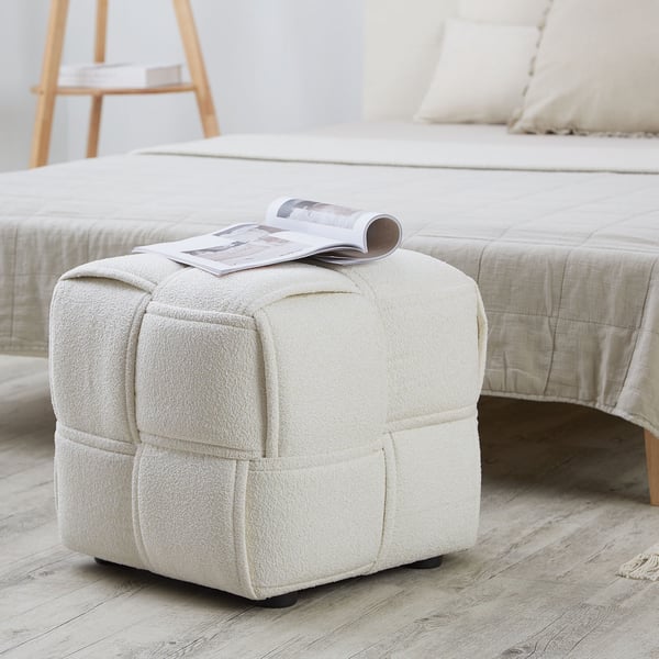 Fotpall, Home, 46x41x46 cm, Beige