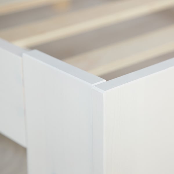 Sengeramme, Home, 94x204x66 cm, Hvid