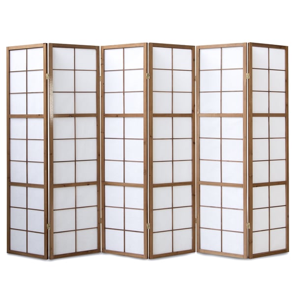 Rumdeler, Home, Shoji 6-panel foldbar, 264x2.2x175 cm, brun