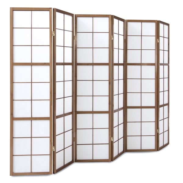 Rumdeler, Home, Shoji 6-panel foldbar, 264x2.2x175 cm, brun