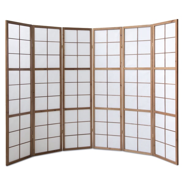 Rumdeler, Home, Shoji 6-panel foldbar, 264x2.2x175 cm, brun