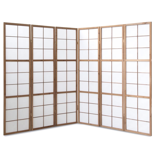 Rumdeler, Home, Shoji 6-panel foldbar, 264x2.2x175 cm, brun