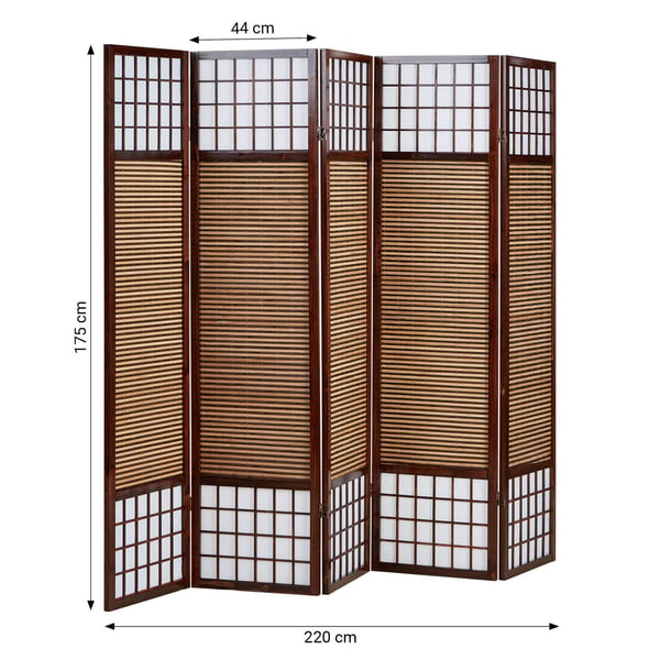 Rumdeler, Home, 220x2,2x175 cm, Brun