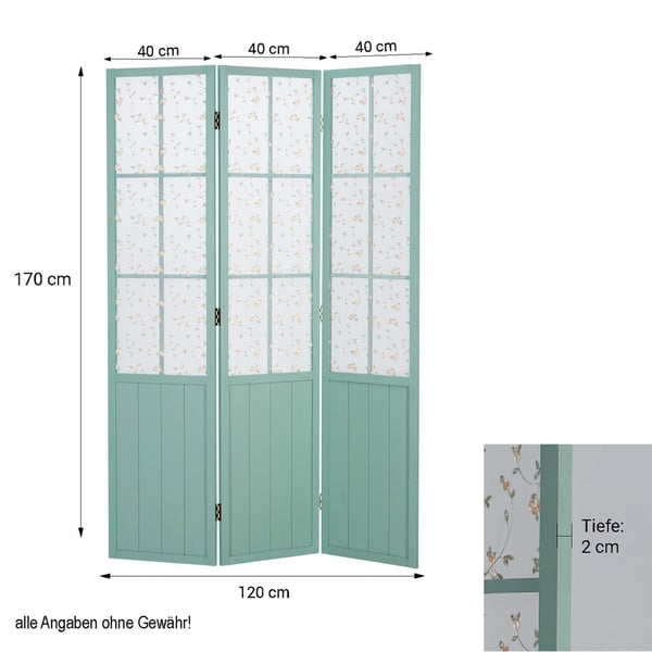 Rumdeler, Home, 120x2x170 cm, Turkis