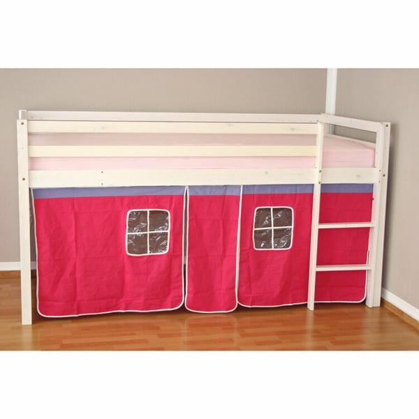 Køjeseng, Home, 208x110x97 cm, Hvid, Pink