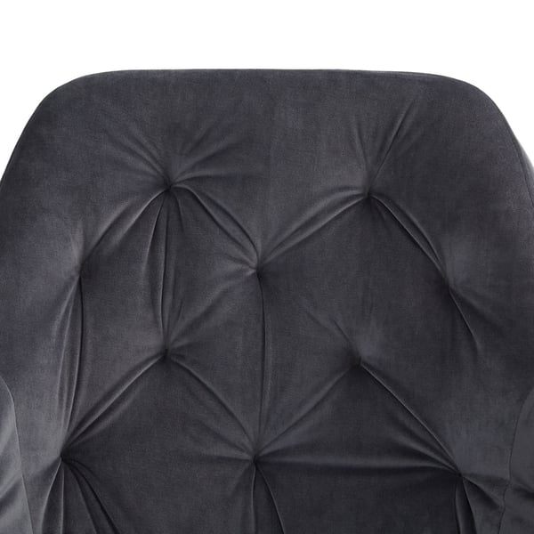 Matstol, Home, Sammet, 59x89x62,5 cm, Grå