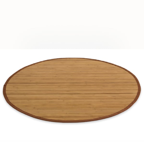 Matto, Home, bambu, 120x120 cm, ruskea