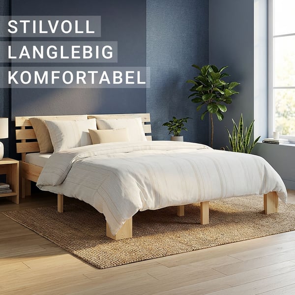 Säng, Home, 144x204 cm, Brun