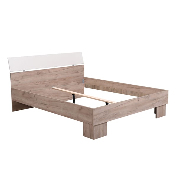 Seng, Home, 165,5x92x210,5 cm, Grå Hvid, Træ