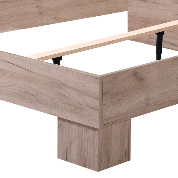 Seng, Home, 165,5x92x210,5 cm, Grå Hvid, Træ