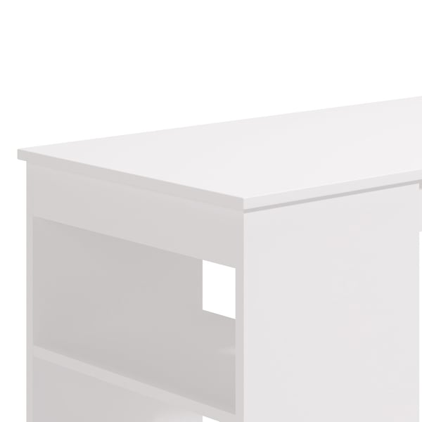 Bordbar, Home, 120x105x50 cm, Hvid