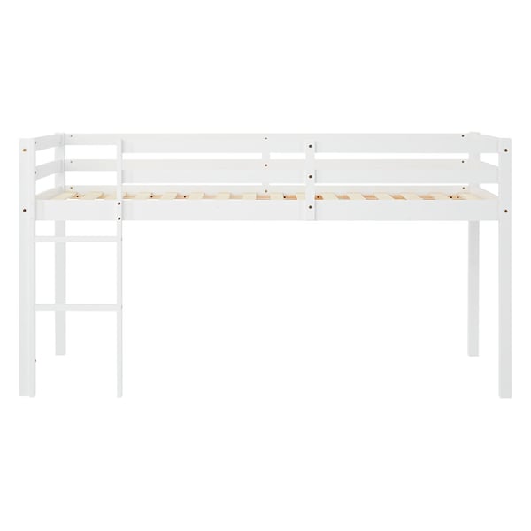 Loftsäng, Home, 207,5x110x99,5 cm, Vit