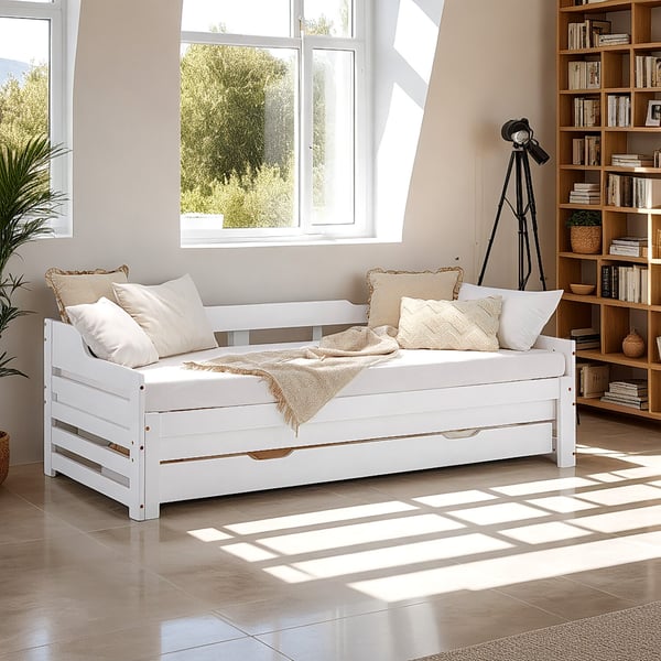 Seng, Home, 204x86x100 cm, Hvid
