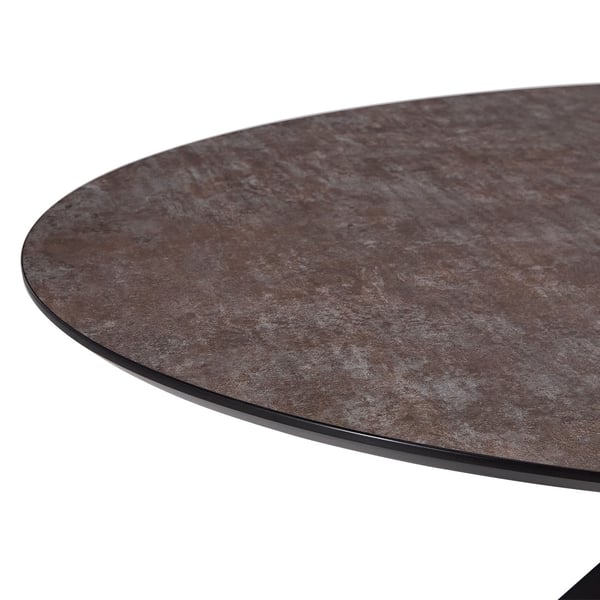 Ruokapöytä, Home, 200x95x76 cm, ruskea, musta