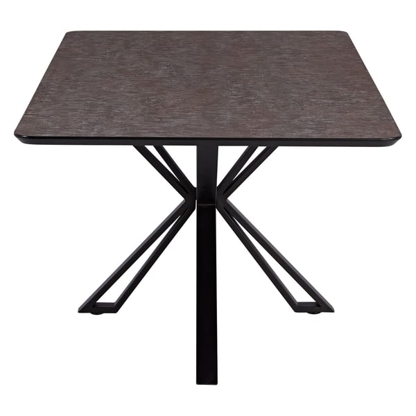 Spisebord, Home, 200x100x76 cm, Brun, Sort