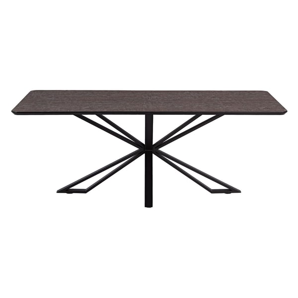 Spisebord, Home, 200x100x76 cm, Brun, Sort