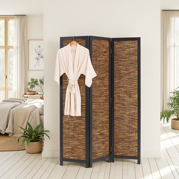 Rumdeler, Home, 120x2x170 cm, Sort og Brun