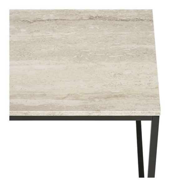 Sidebord, Vita, sort / beige