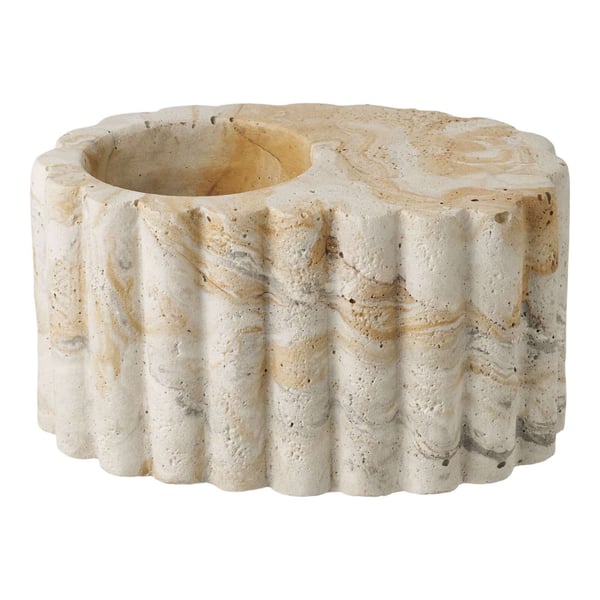 Lysestage, Tealight, brun / beige