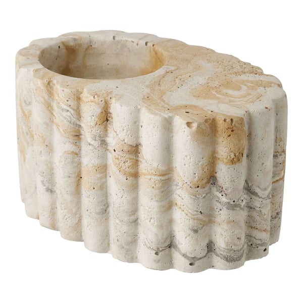 Lysestage, Tealight, brun / beige