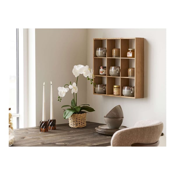Lysestage, Candle, brun, glas