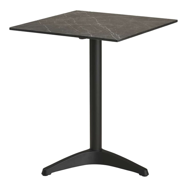 Spisebord, Bistro, grå / sort