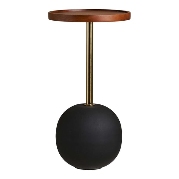 Sidebord, Sirone, naturfarvet / sort