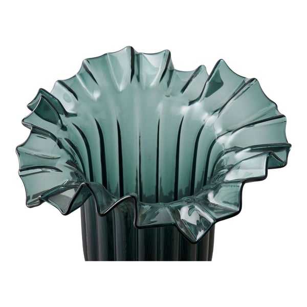 Vas, Vase, mörkgrön, glas
