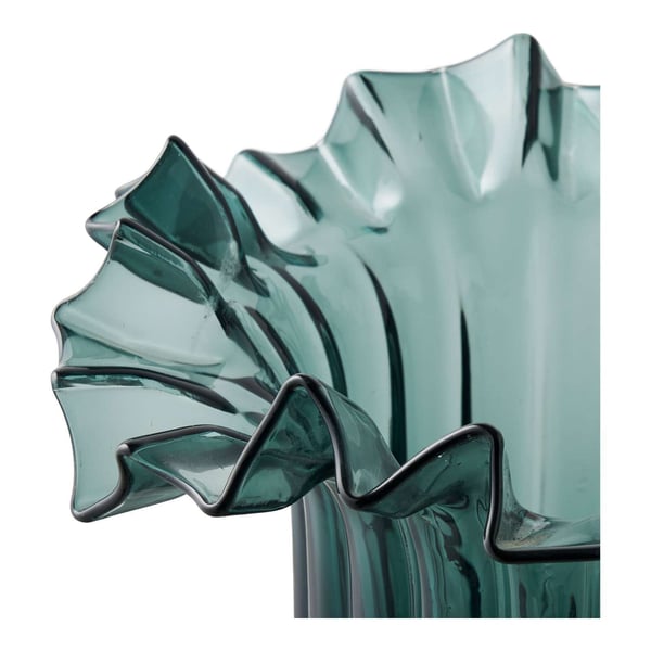 Vas, Vase, mörkgrön, glas