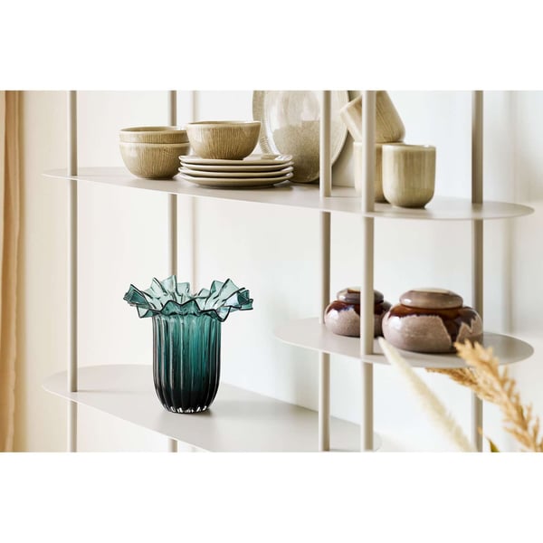 Vas, Vase, mörkgrön, glas