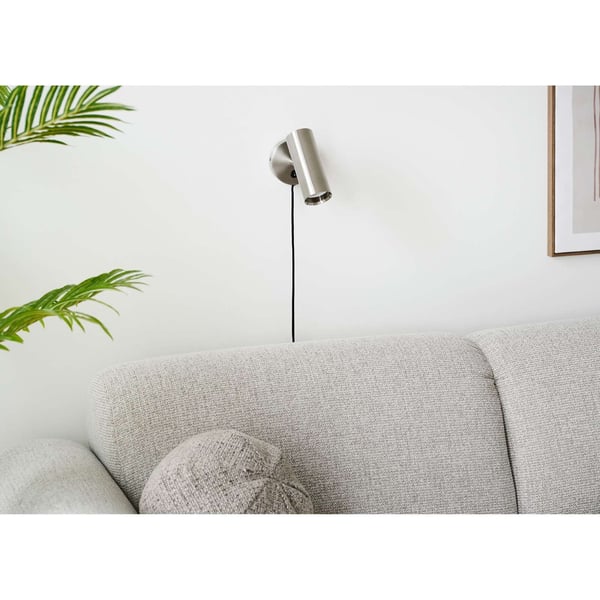 Vägglampa, Paris, silverfärgad