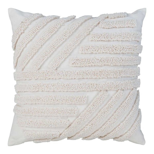 Pude, Albany, hvid, 65% polyester