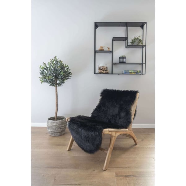 Kunstlæder, Lambskin, sort