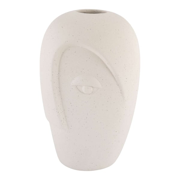 Vase, Keramisk Sand, 12,5x13x19,5 cm, Sandfarvet