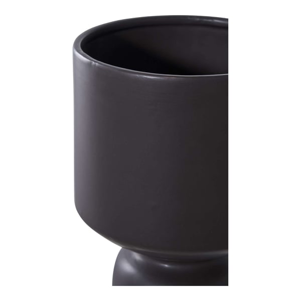 Kruka, Flowerpot, svart, keramik