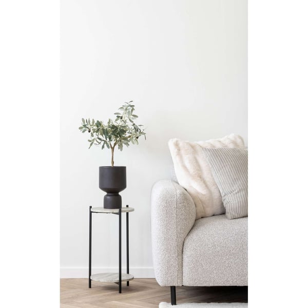 Kruka, Flowerpot, svart, keramik