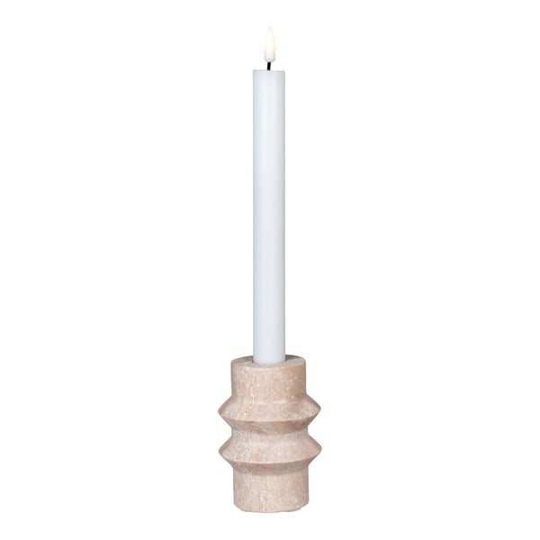Ljusstake, Candle, naturfärgad