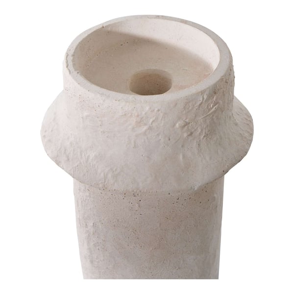 Ljusstake, Candle, vit, cement