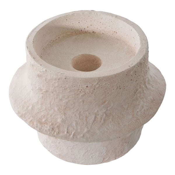 Ljusstake, Candle, vit, cement