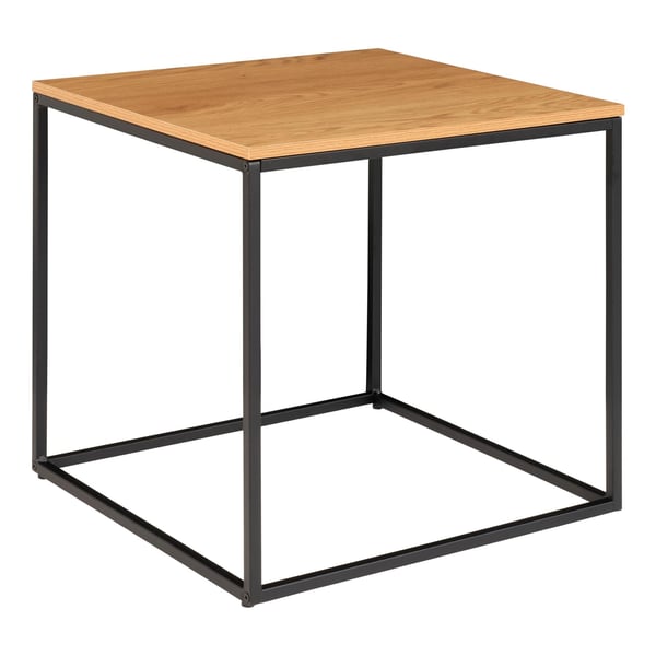 Sidobord, Vita, 45x45x45 cm, Svart