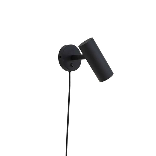 Vägglampa, Paris, svart, stål