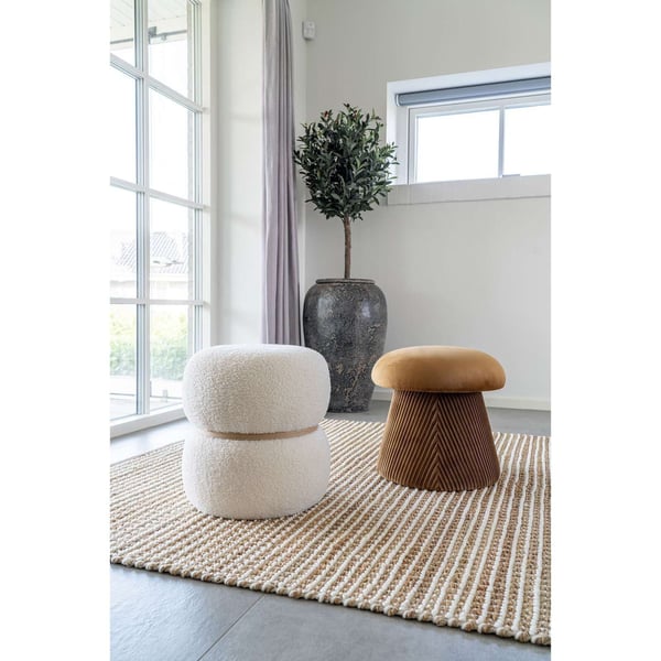 Puf, Hampton, okker, MDF-plade