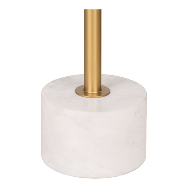 Sidebord, Lecco, messingfarvet / marmoreret