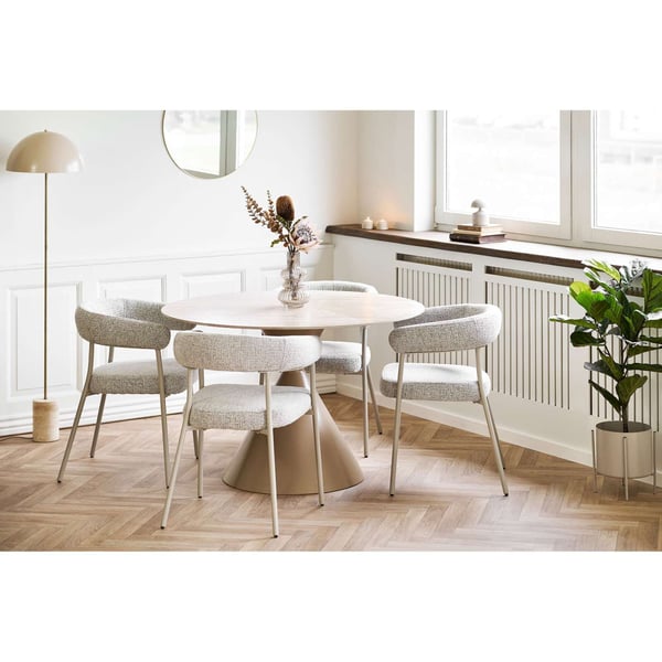 Spisestuestol, Trivio, sandfarvet