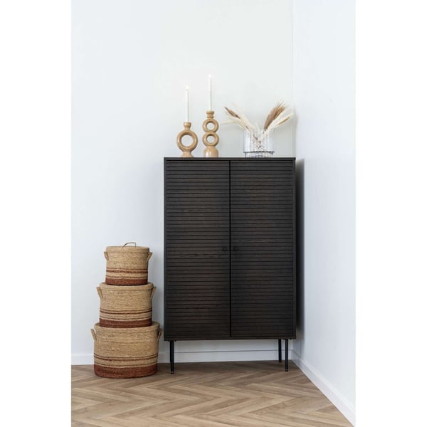 Lysestage, Candle, brun, keramik