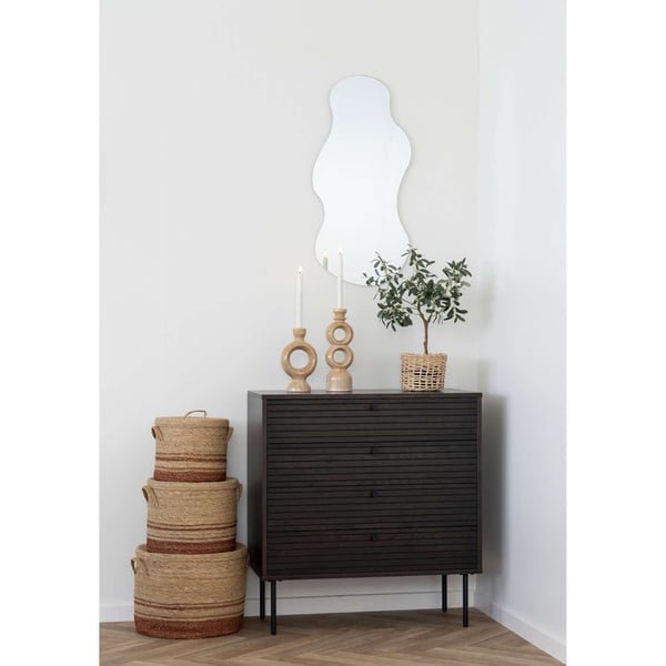 Lysestage, Candle, brun, keramik