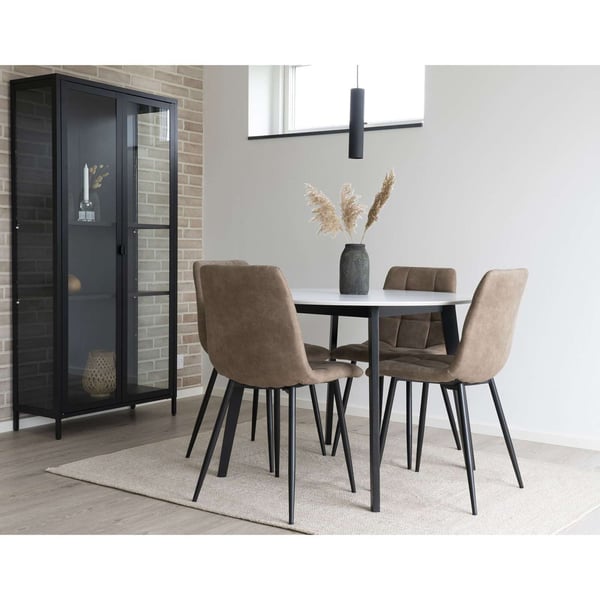 Spisestuestol, Middelfart, brun