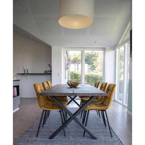 Spisestuestol, Middelfart, sennepsgul
