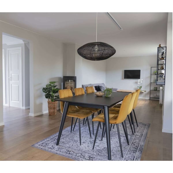 Spisestuestol, Middelfart, sennepsgul