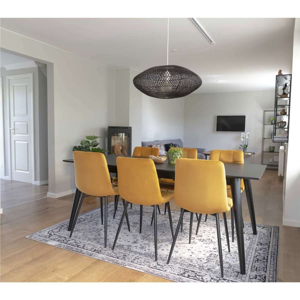 Spisestuestol, Middelfart, sennepsgul